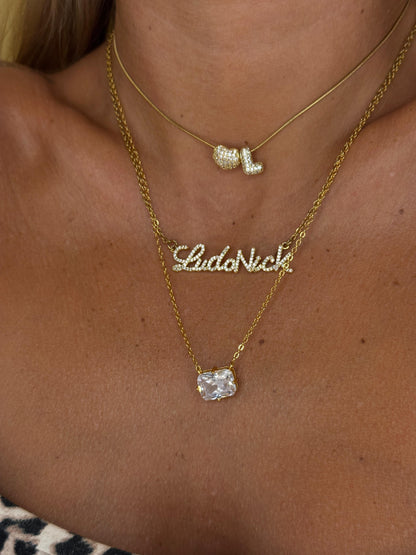 Collana Chocker mini lettere BUBBLE