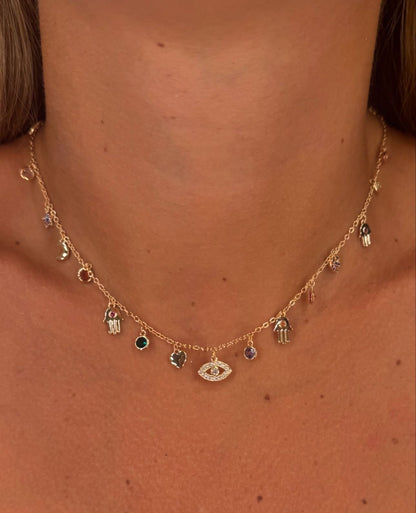 Collana charms fatima / charms croci