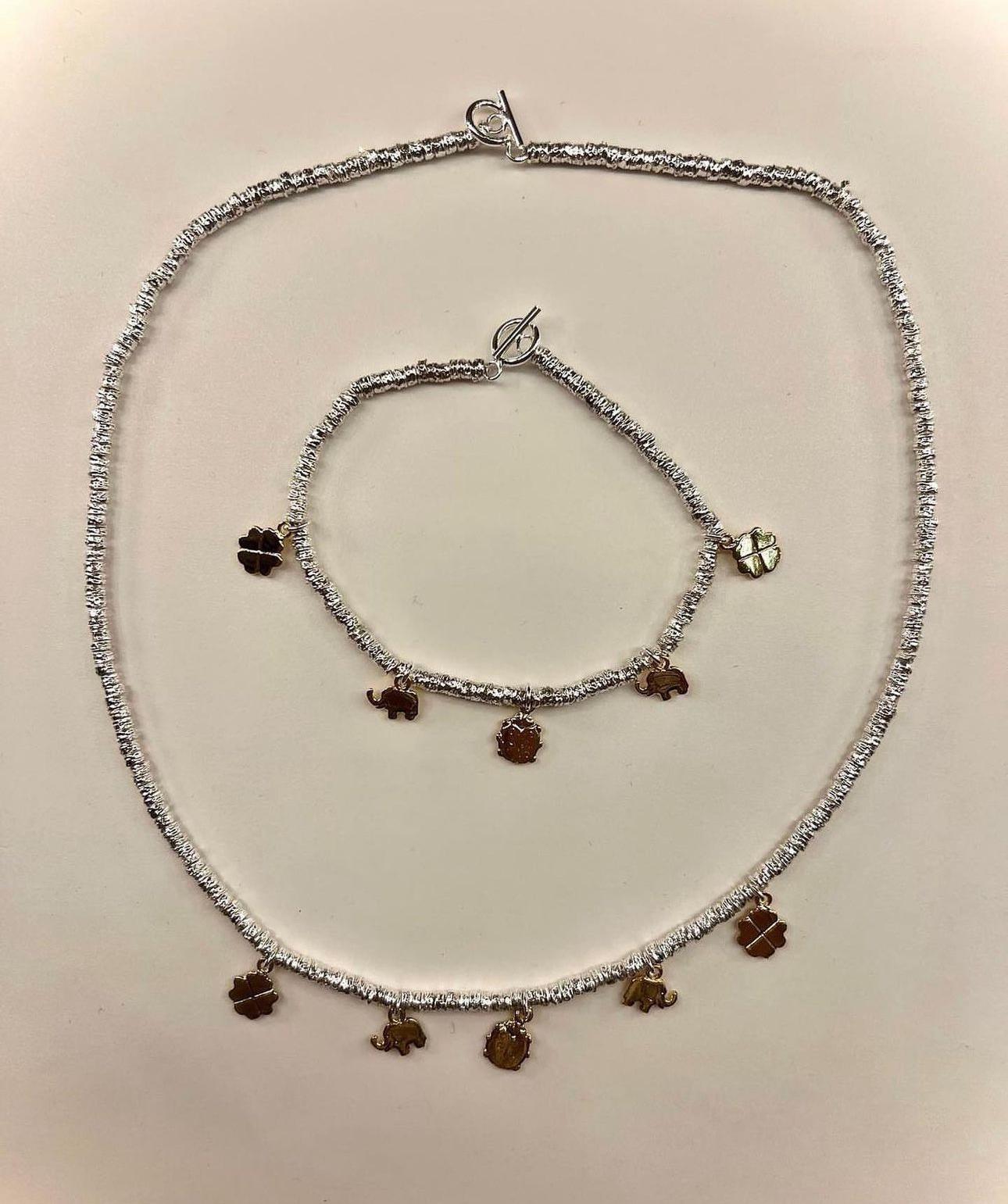 Bracciale ciondoli porta fortuna