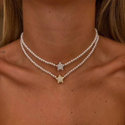 Chocker perle + stella
