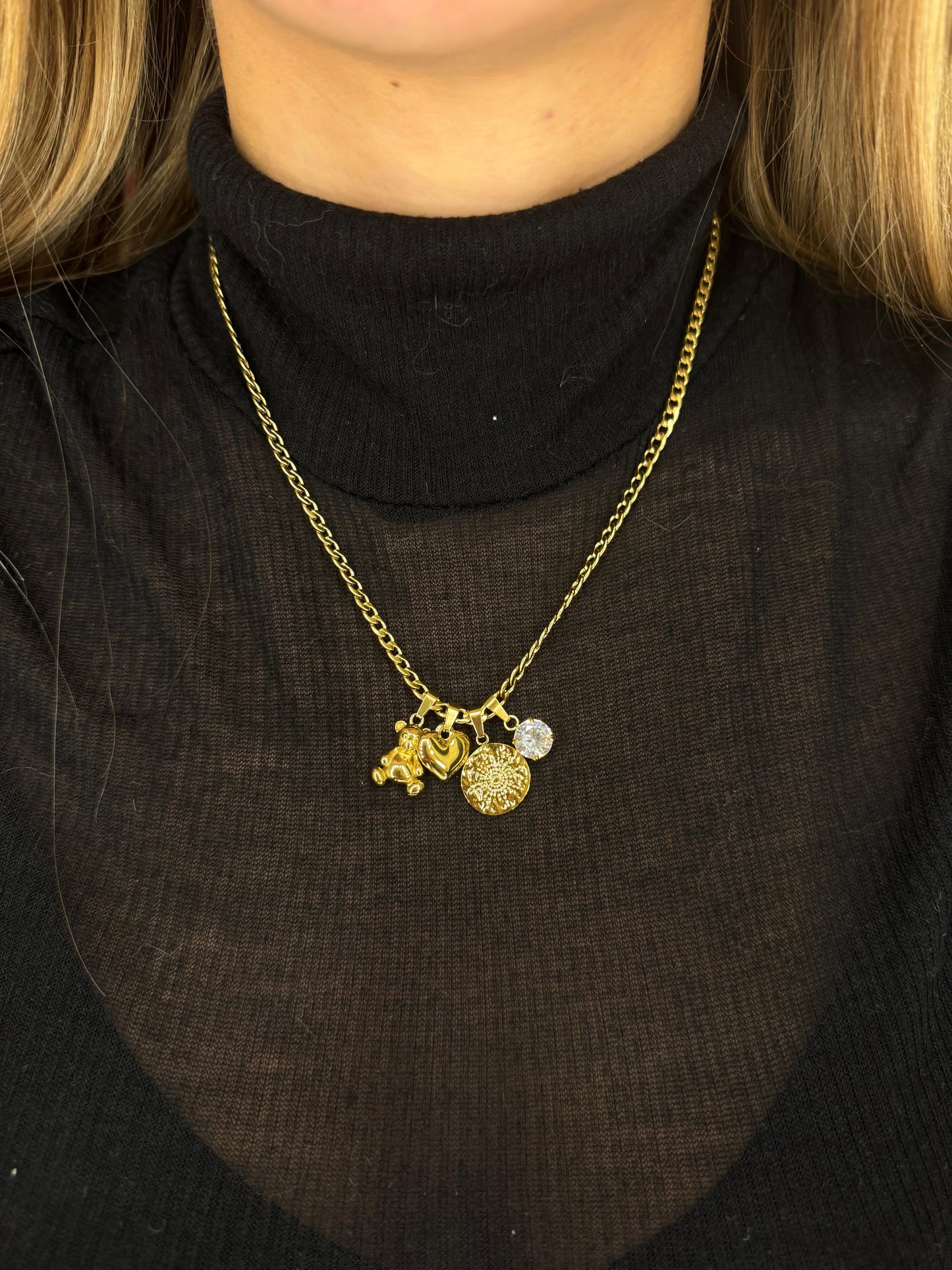 Collana groumette charms Teddy