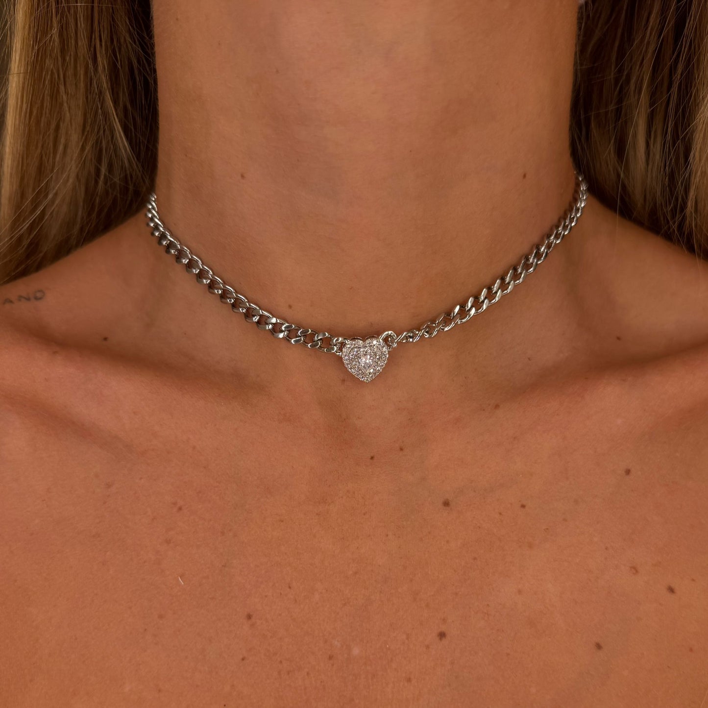 Chocker groumette + cuore