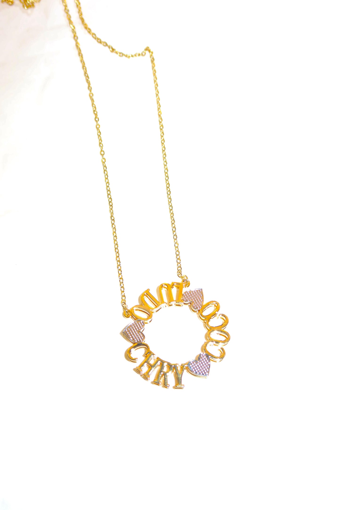 Collana Lettere circolari 3D personalizzabile