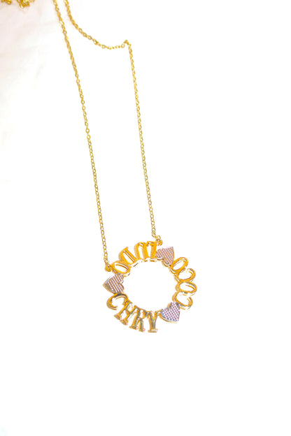 Collana Lettere circolari 3D personalizzabile