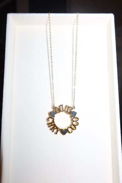 Collana Lettere circolari 3D personalizzabile