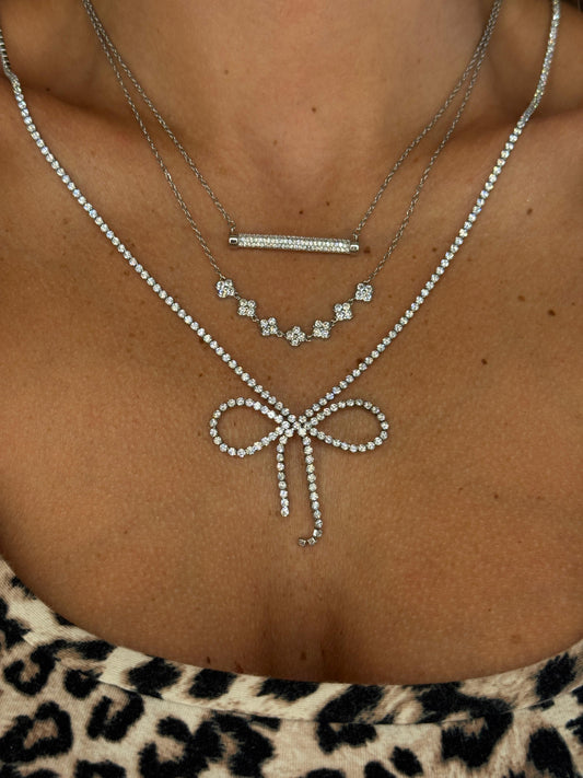 Collana Tennis con Fiocco