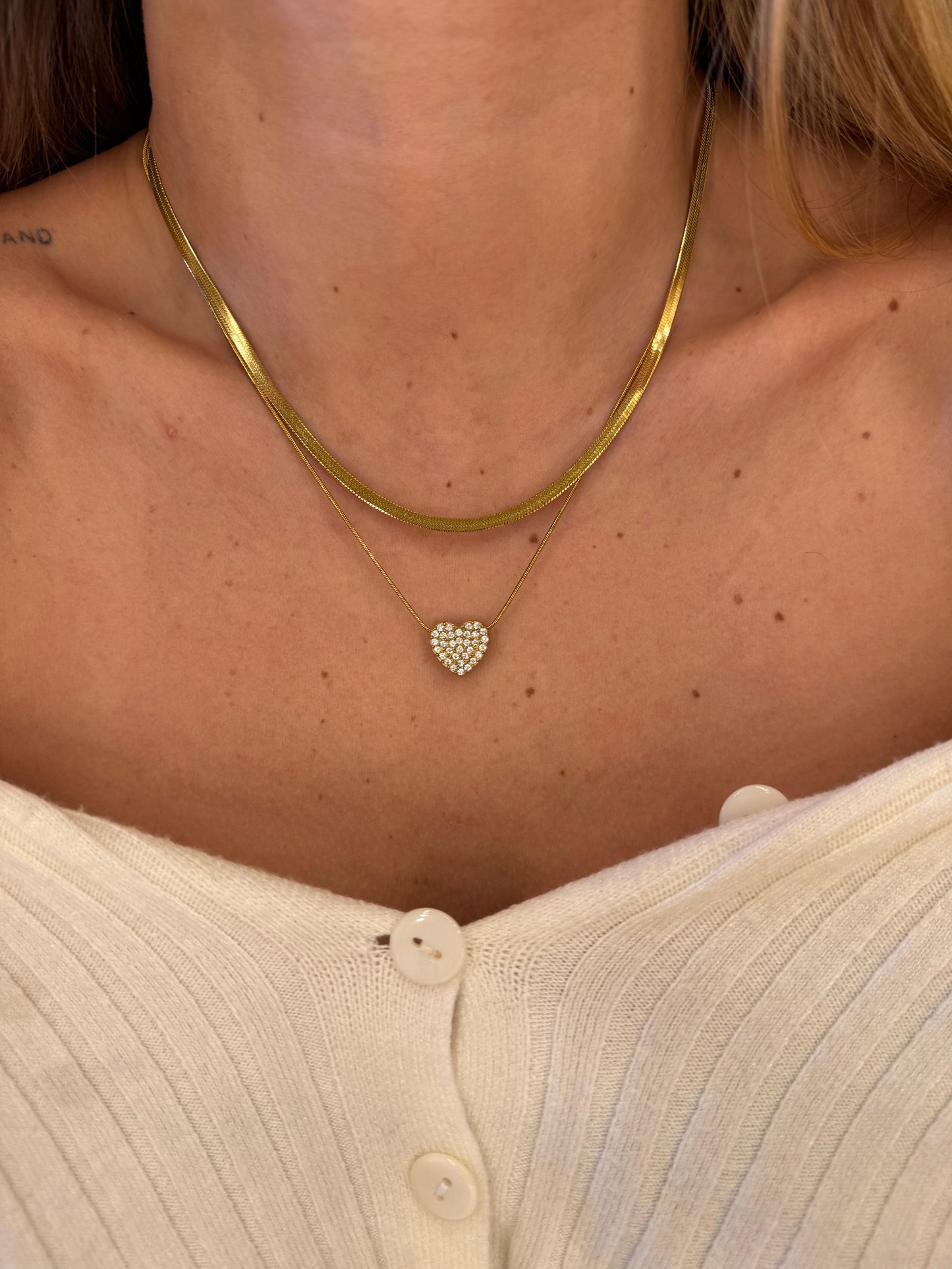 Collana due in uno Cuore Dafne + Snake
