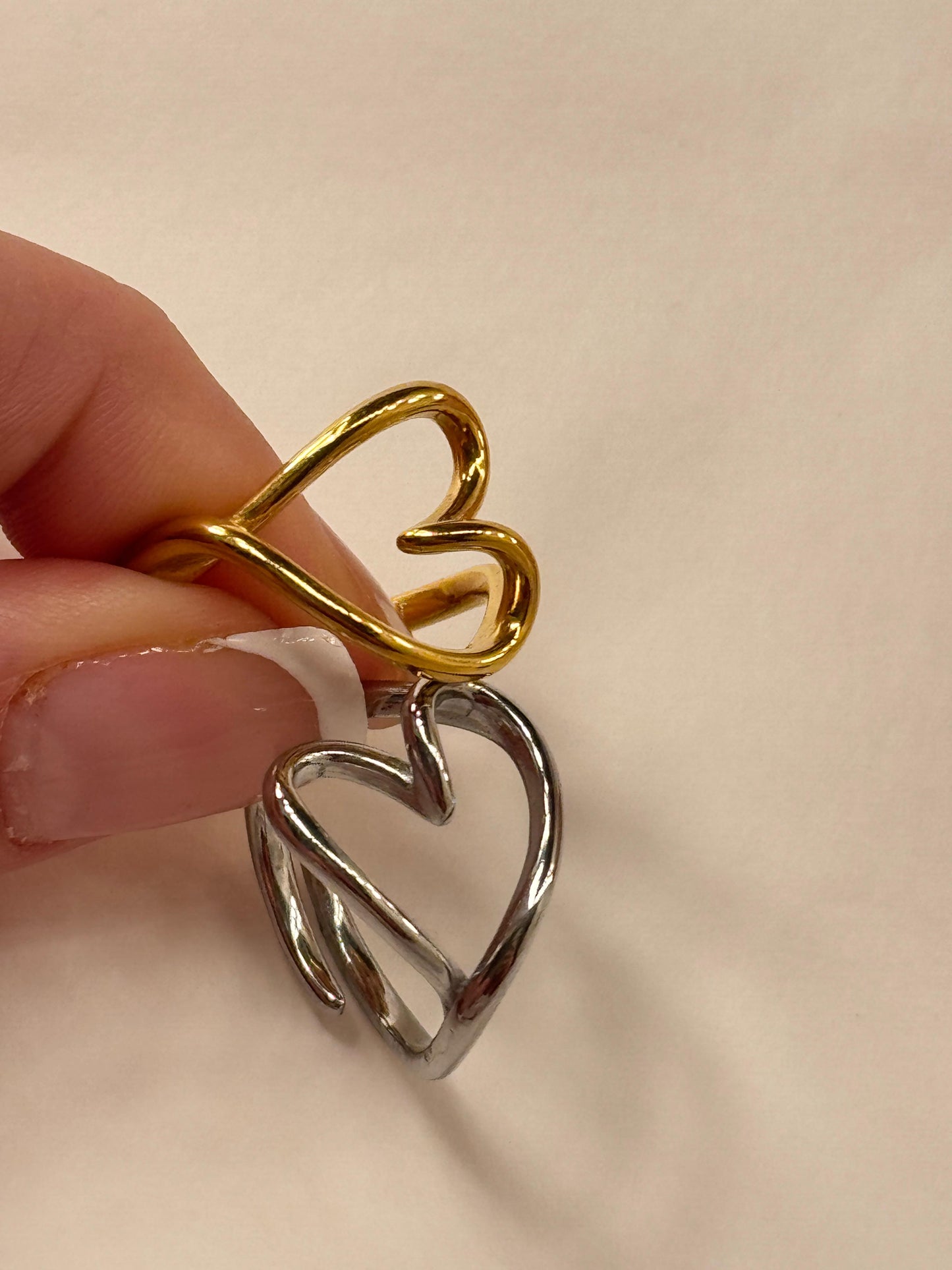 Anello Cuore Sinuoso