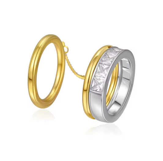 Doppio anello catena CLIO GOLD