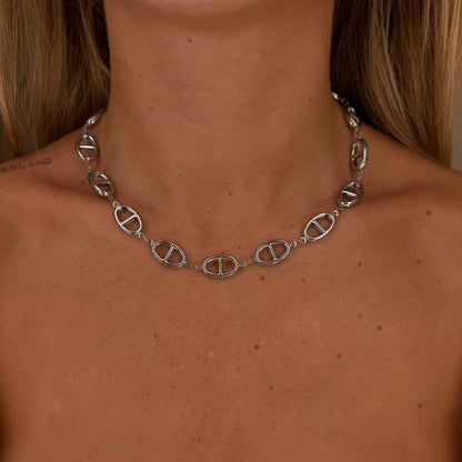 Collana catena maglia marina