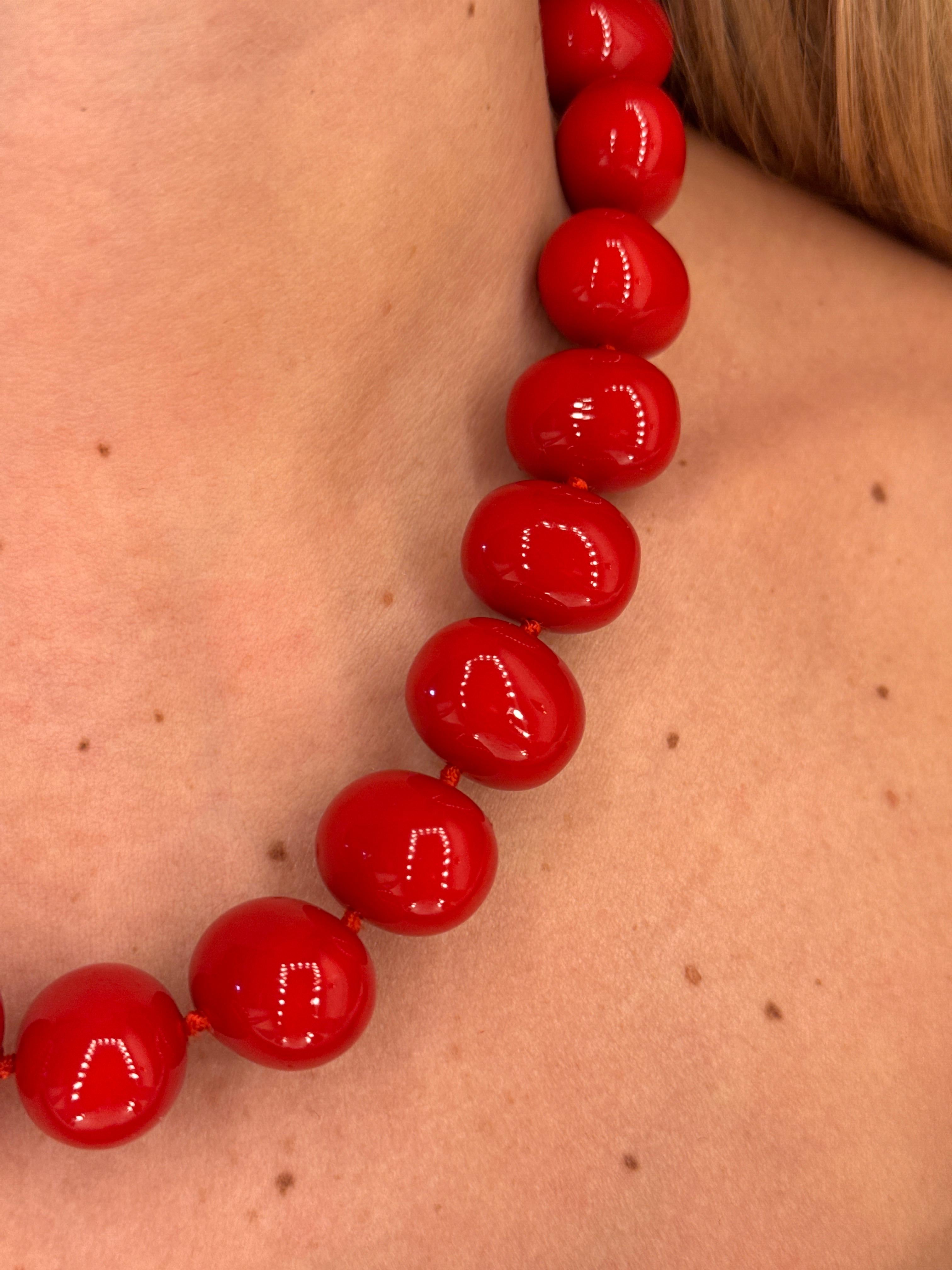 Collana Perle Rosse COSTIERA