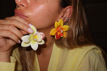 Orecchini Fiori Orchidea