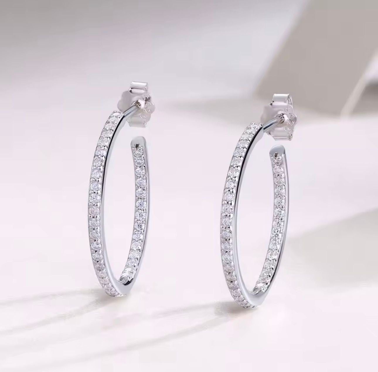 Cerchi Open in Moissanite