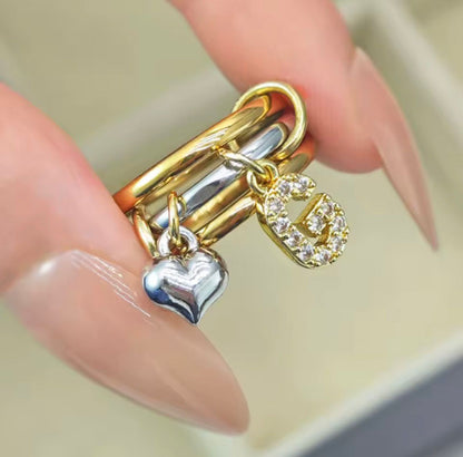 Anello STAR con lettera