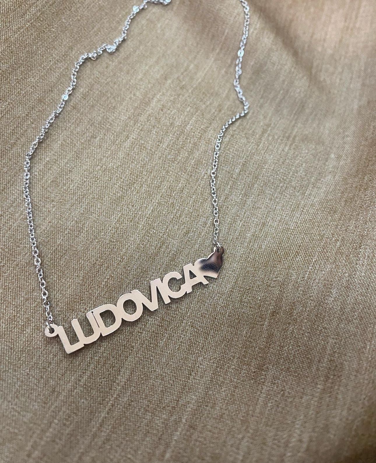Collana nome + cuore