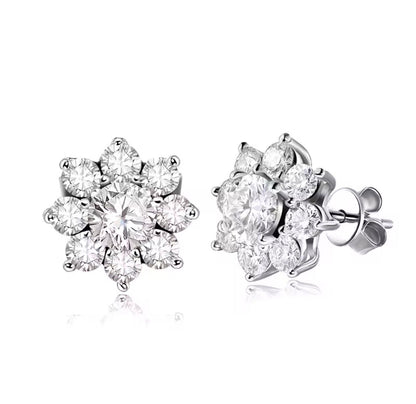 Punti Luce Fiori in Moissanite