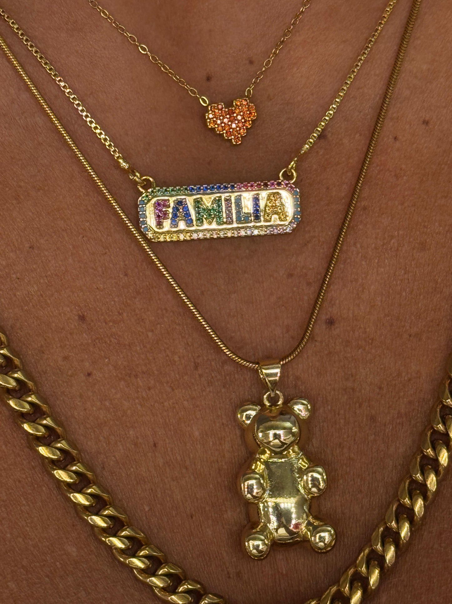 Collana targhetta “FAMILIA”