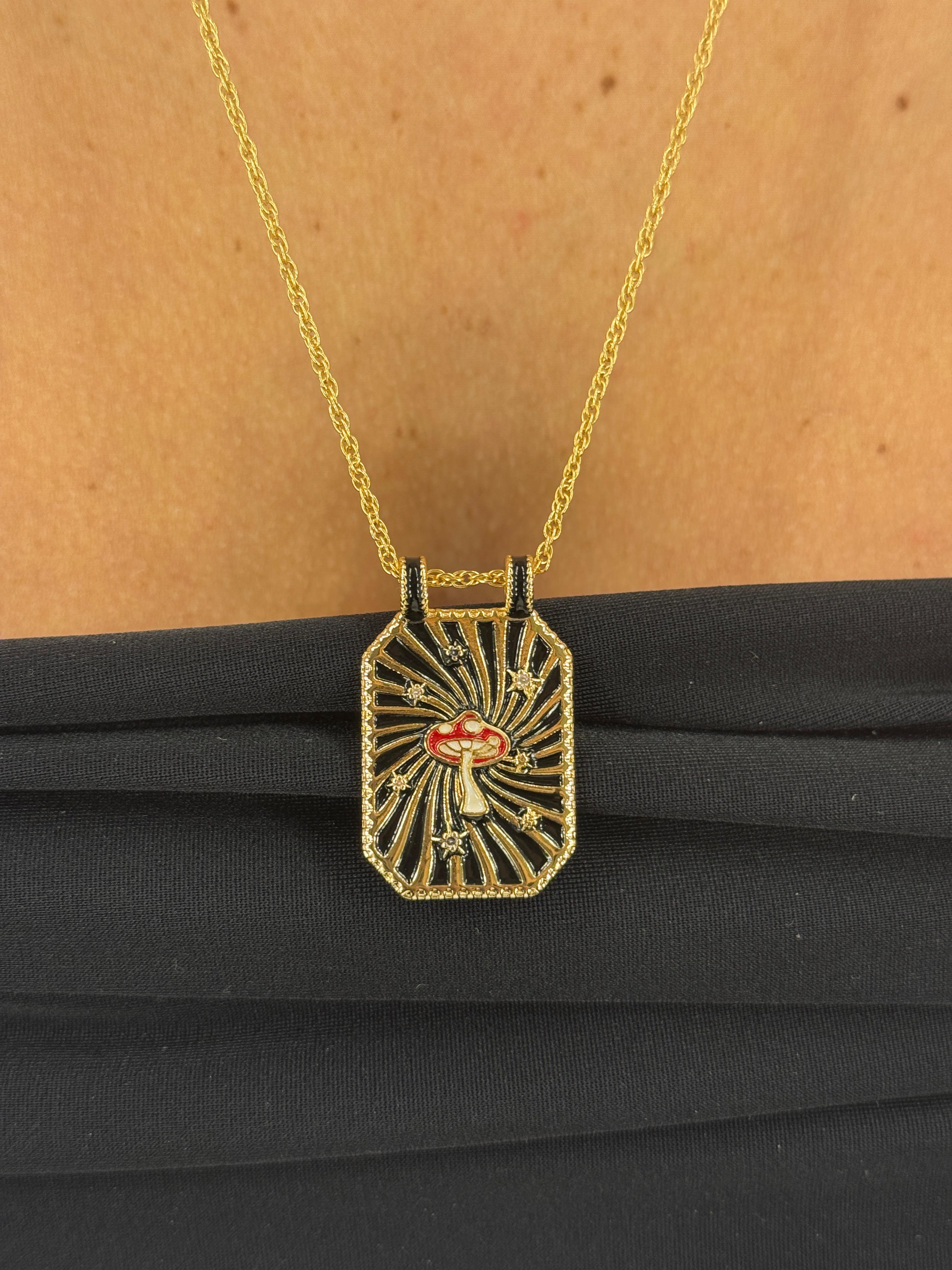 Collana Targhetta love/lucky/libre/joy