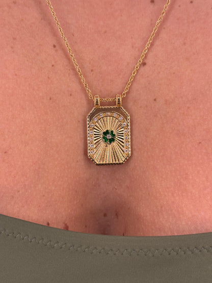 Collana Targhetta love/lucky/libre/joy