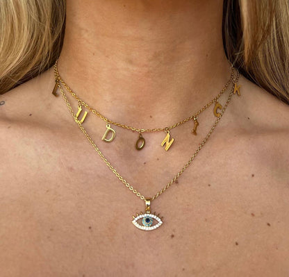 Collana occhio portafortuna